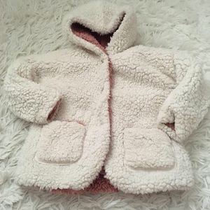 SOLD Zara Toddler Girls reversible sherpa jacket